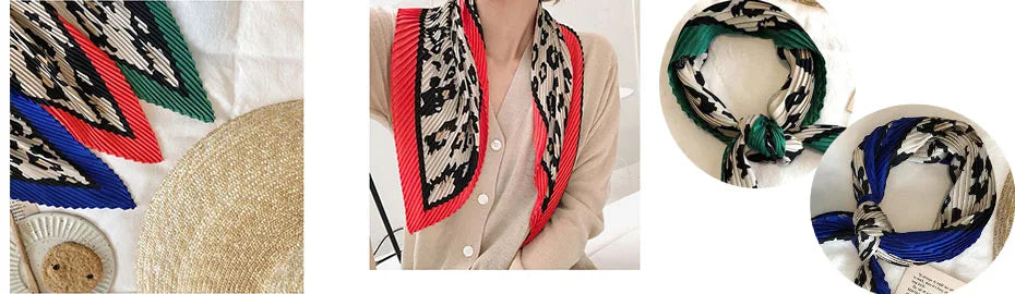 Blooming Flowers Print Square Scarf