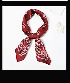 Blooming Flowers Print Square Scarf