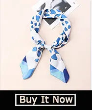 Blooming Flowers Print Square Scarf