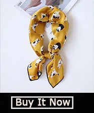 Blooming Flowers Print Square Scarf