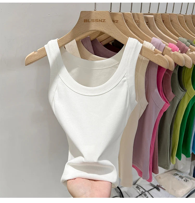 Women’s Ribbed Solid Tank Top