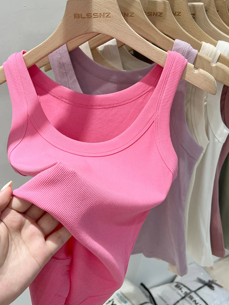 Women’s Ribbed Solid Tank Top