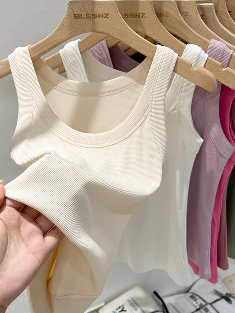 Women’s Ribbed Solid Tank Top