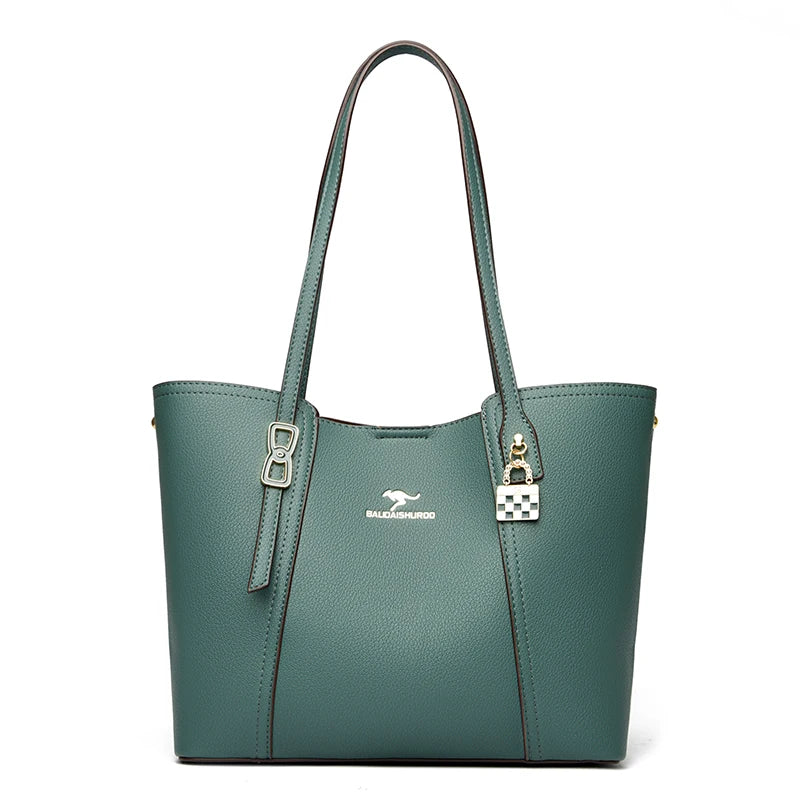 Luxury Leather Shoulder Tote Bag