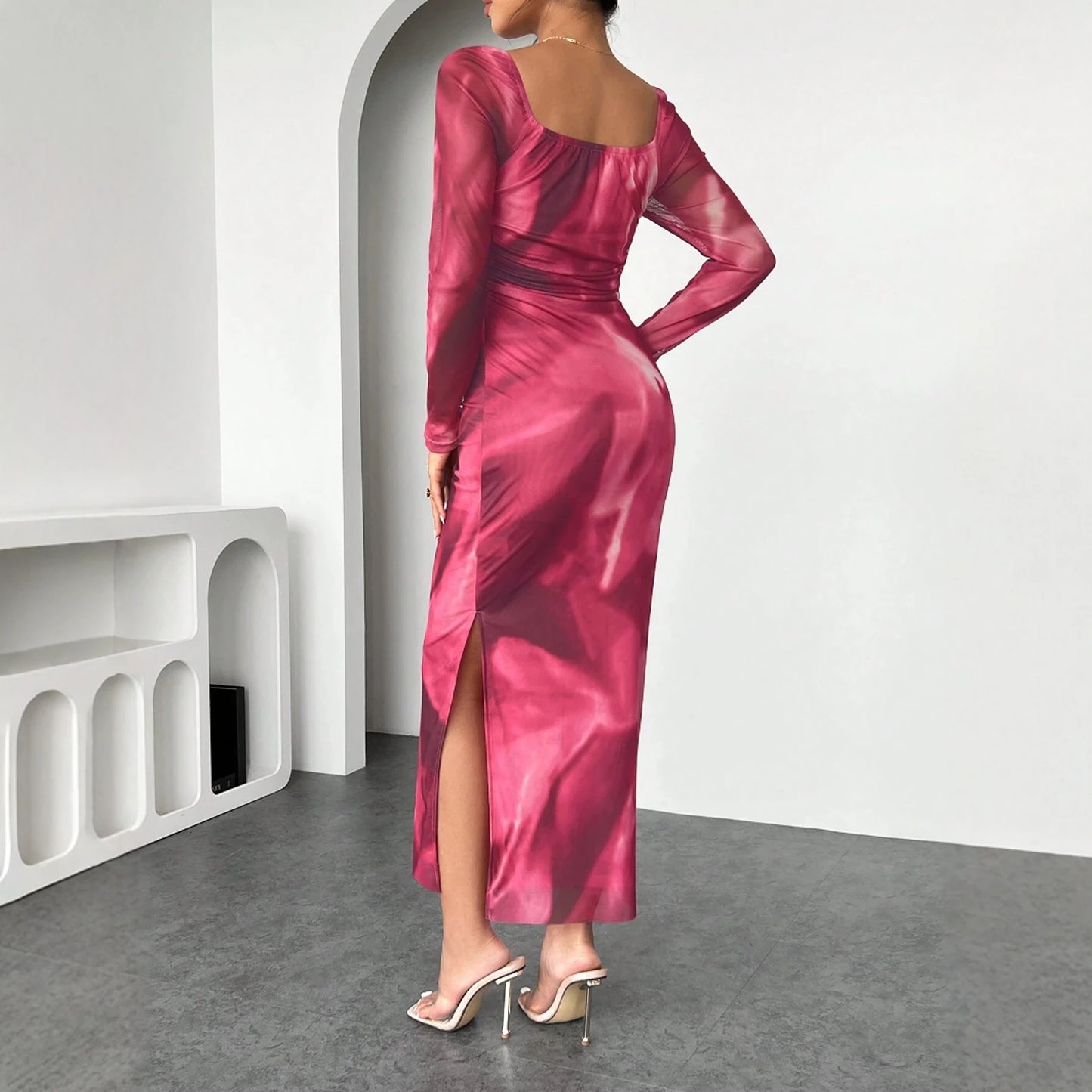 Slim Fit Off-Shoulder Midi Dress
