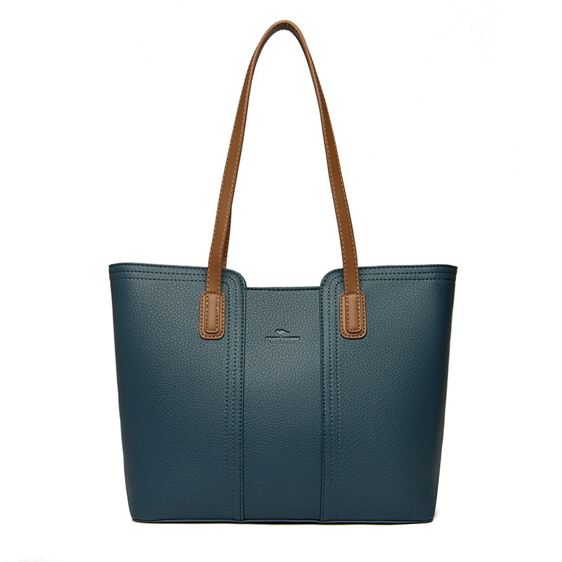 Luxury Leather Shoulder Tote Bag