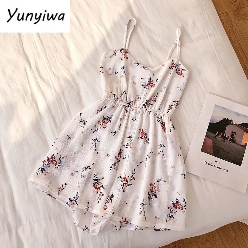 Sleeveless Floral Wide Leg Jumpsuit