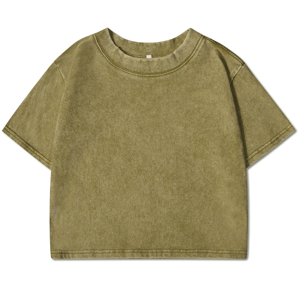 Slim Fit Washed Cotton T-Shirt