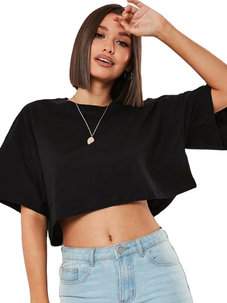Cotton Yoga & Fitness Crop Top