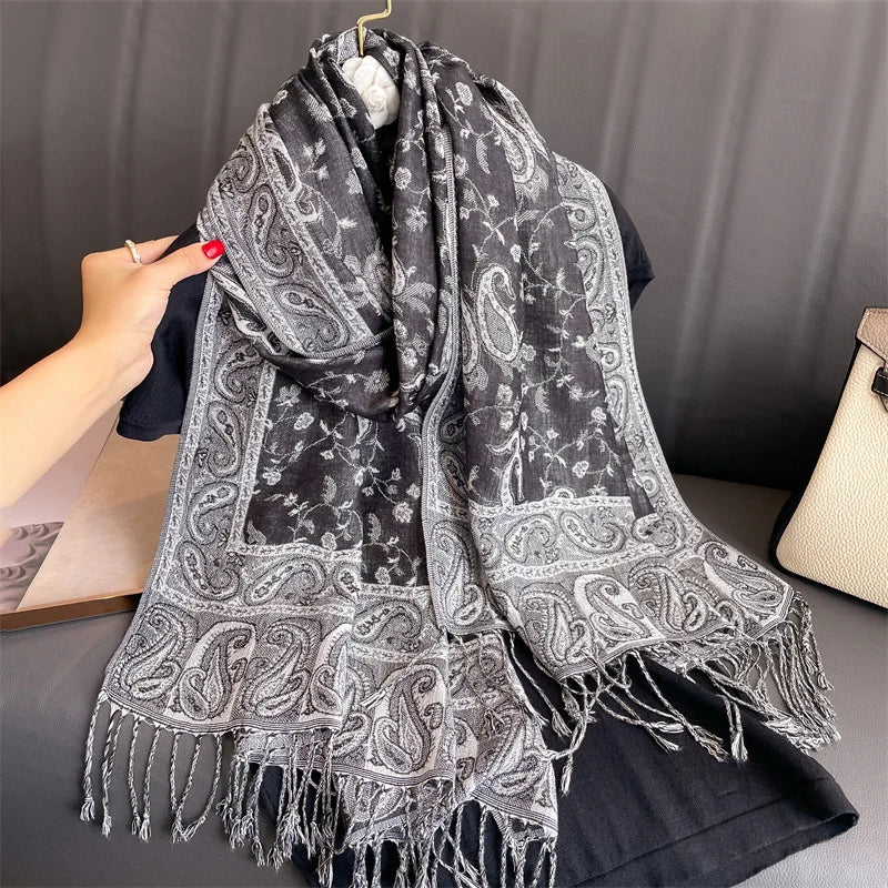 Luxury Autumn Cashmere Pashmina Shawl