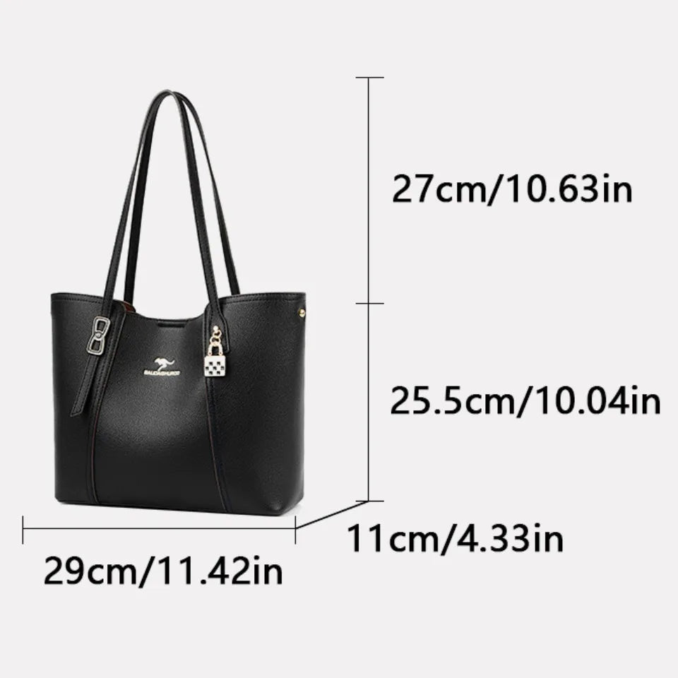 Luxury Leather Shoulder Tote Bag