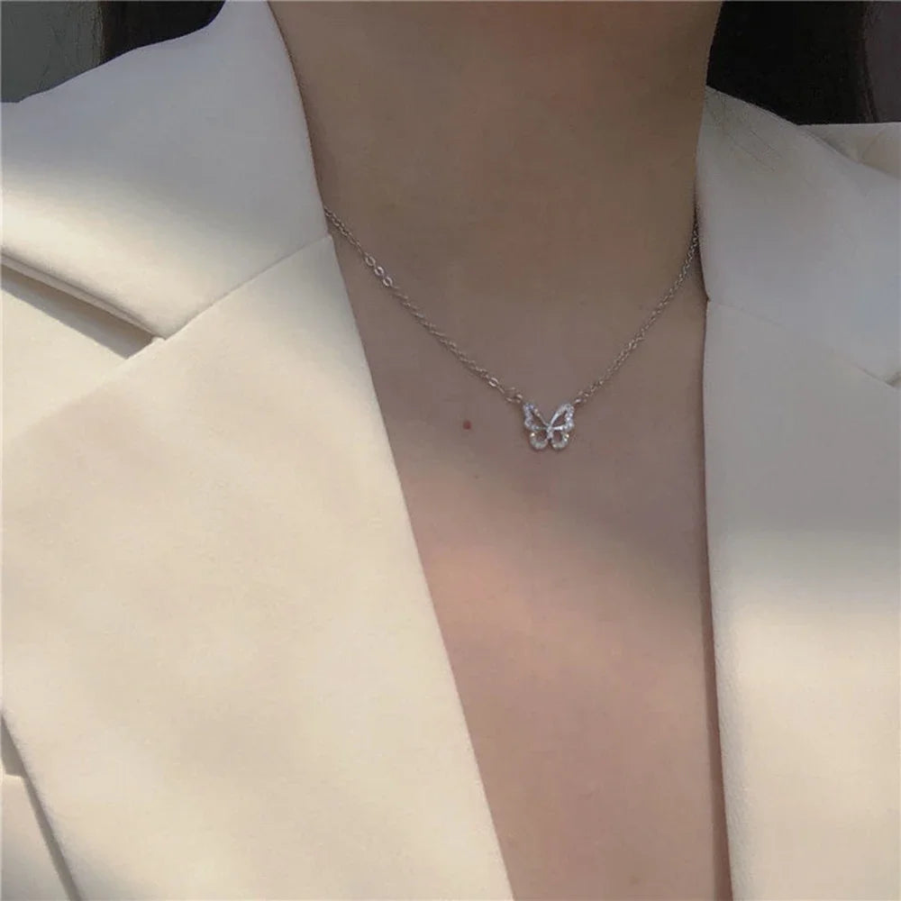 Double Layer Star Moon Necklace
