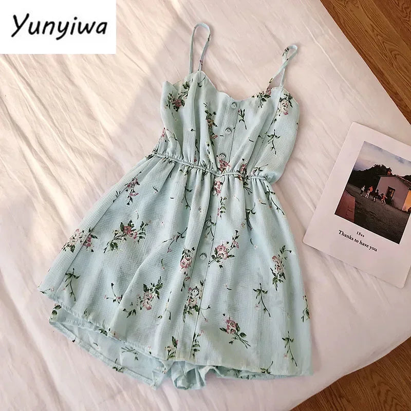 Sleeveless Floral Wide Leg Jumpsuit