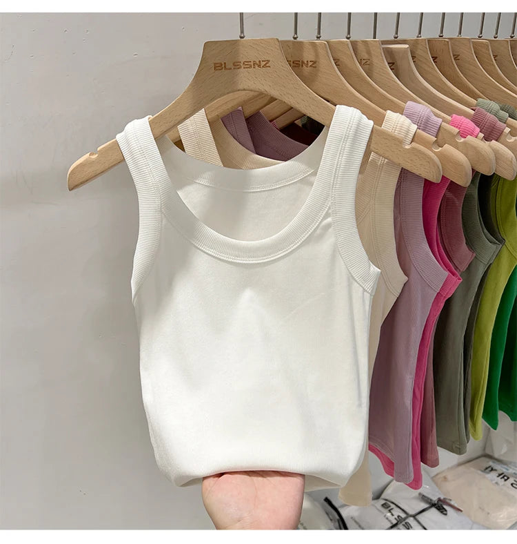 Women’s Ribbed Solid Tank Top