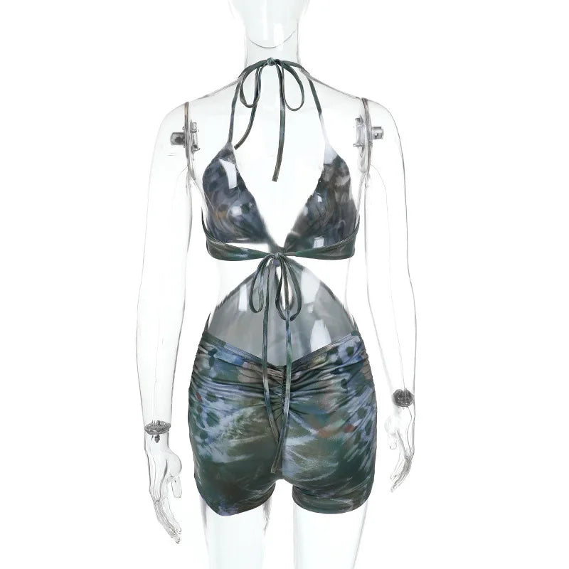 Avrilyaan Backless Summer Playsuit