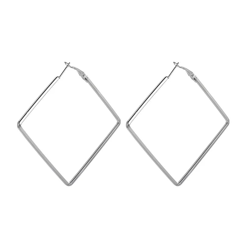 Oversize Geometric Hoop Earrings
