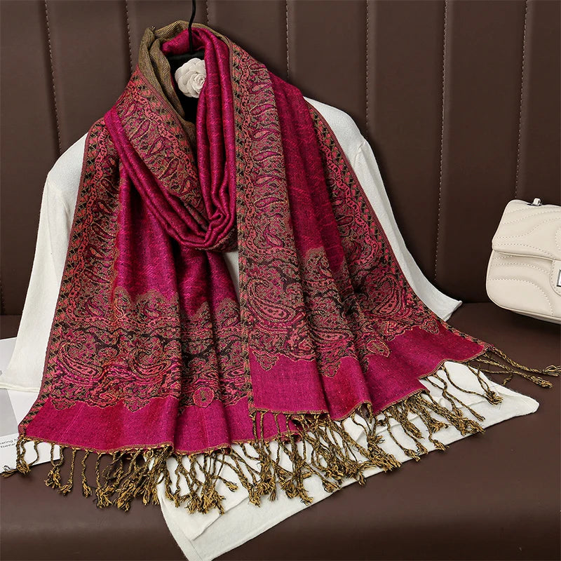 Luxury Autumn Cashmere Pashmina Shawl