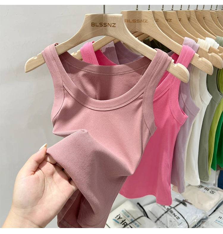 Women’s Ribbed Solid Tank Top