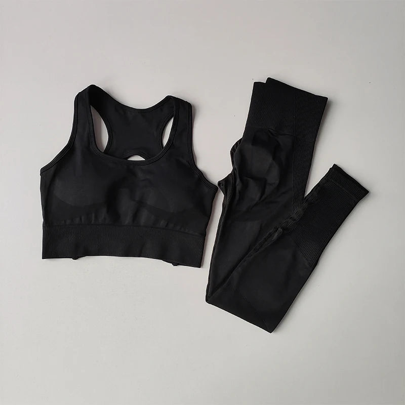 2PCS Sports Bra Yoga Set