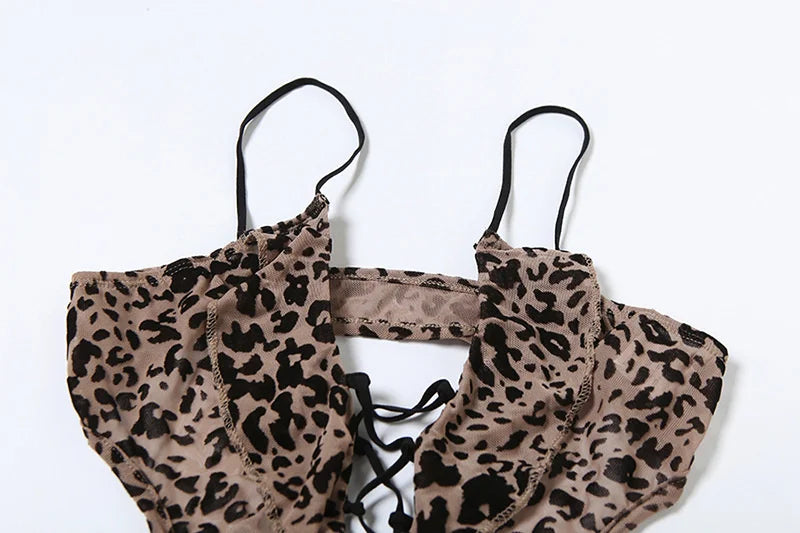 Backless Ruffle Drawstring Playsuit