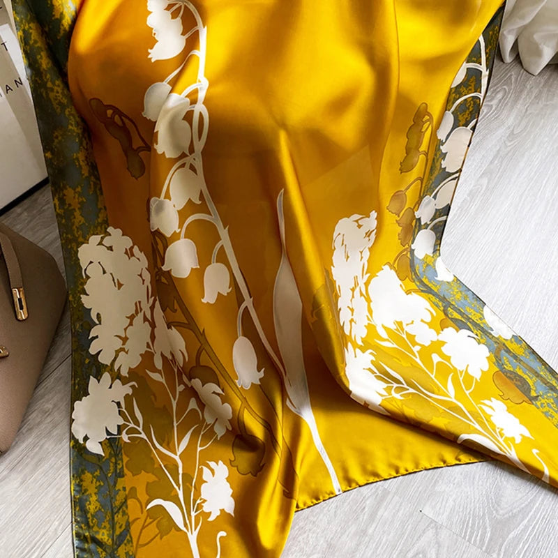 Luxury Polyester Spring Scarf