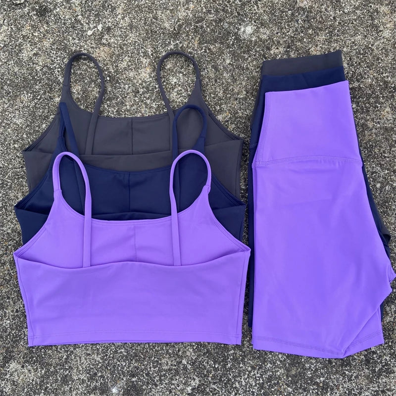 2-Piece Yoga Workout Shorts Set