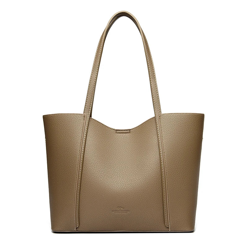Luxury Leather Shoulder Tote Bag