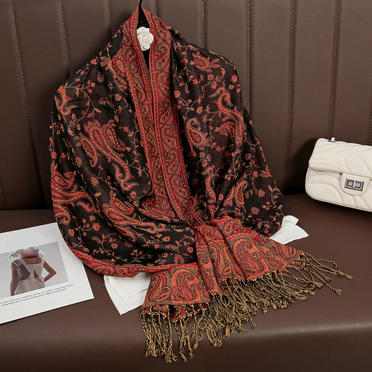 Luxury Autumn Cashmere Pashmina Shawl