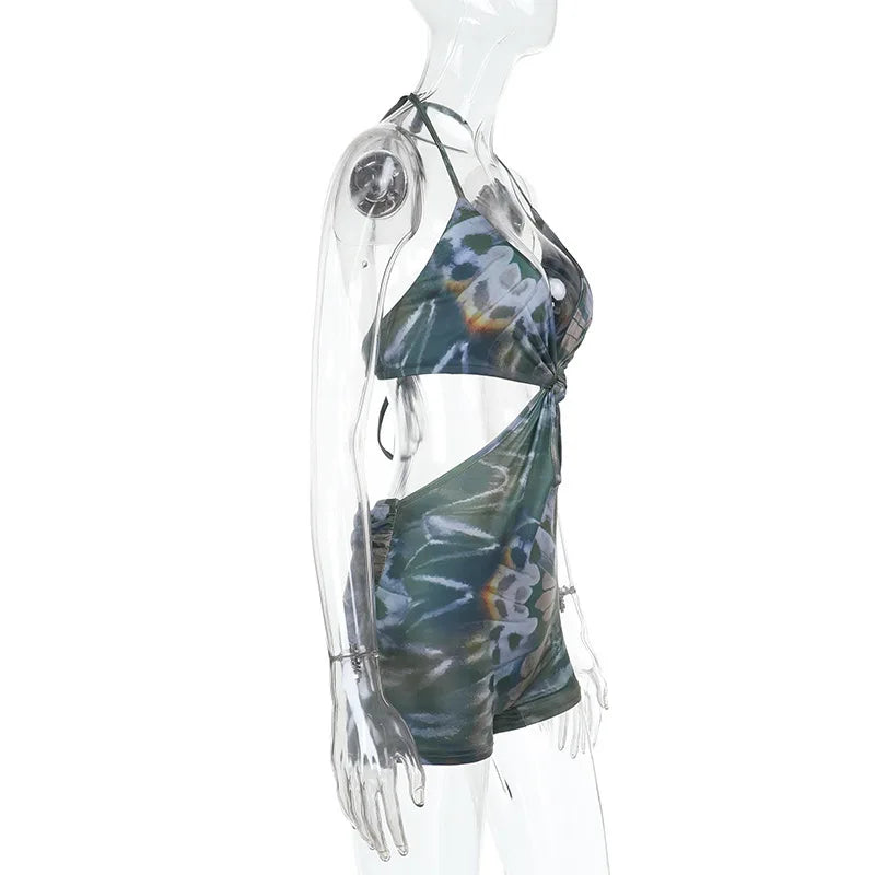 Avrilyaan Backless Summer Playsuit