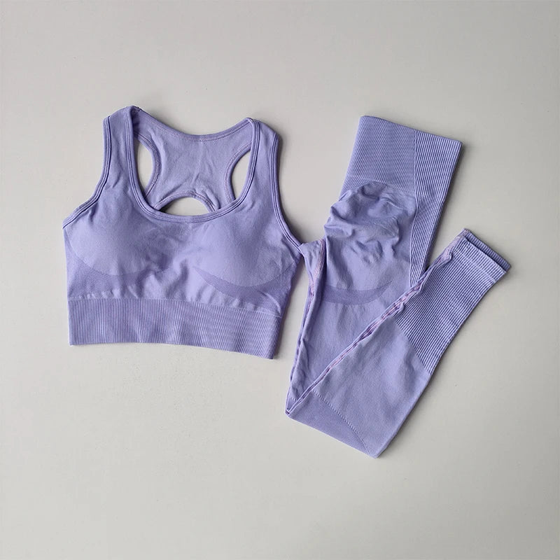2PCS Sports Bra Yoga Set