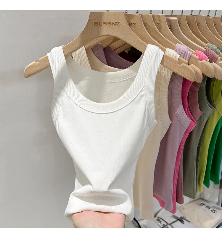 Women’s Ribbed Solid Tank Top