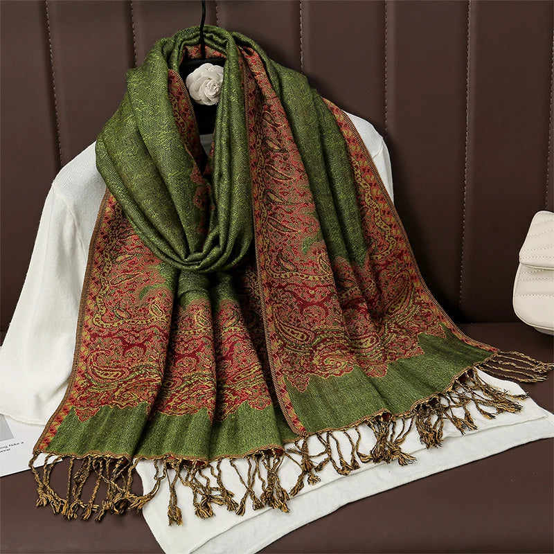 Luxury Autumn Cashmere Pashmina Shawl