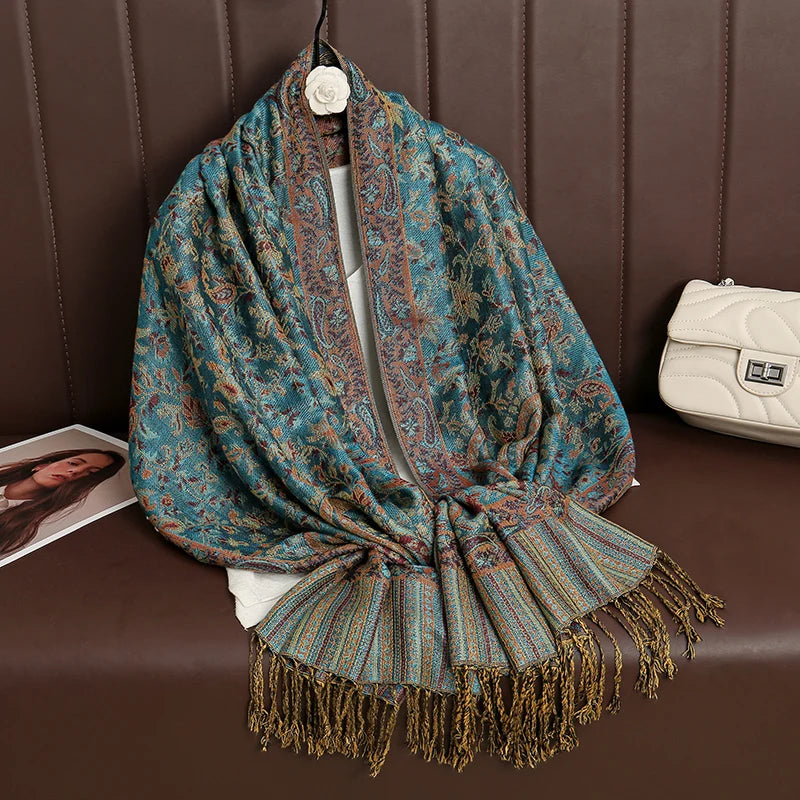 Luxury Autumn Cashmere Pashmina Shawl