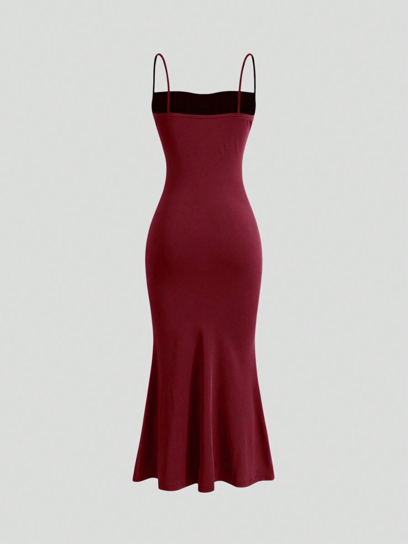 Mia Muse Elegant Spaghetti Strap Mermaid Maxi Dress