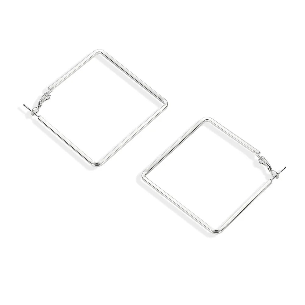 Oversize Geometric Hoop Earrings
