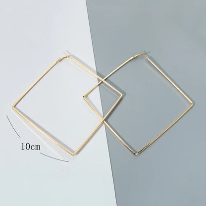 Oversize Geometric Hoop Earrings