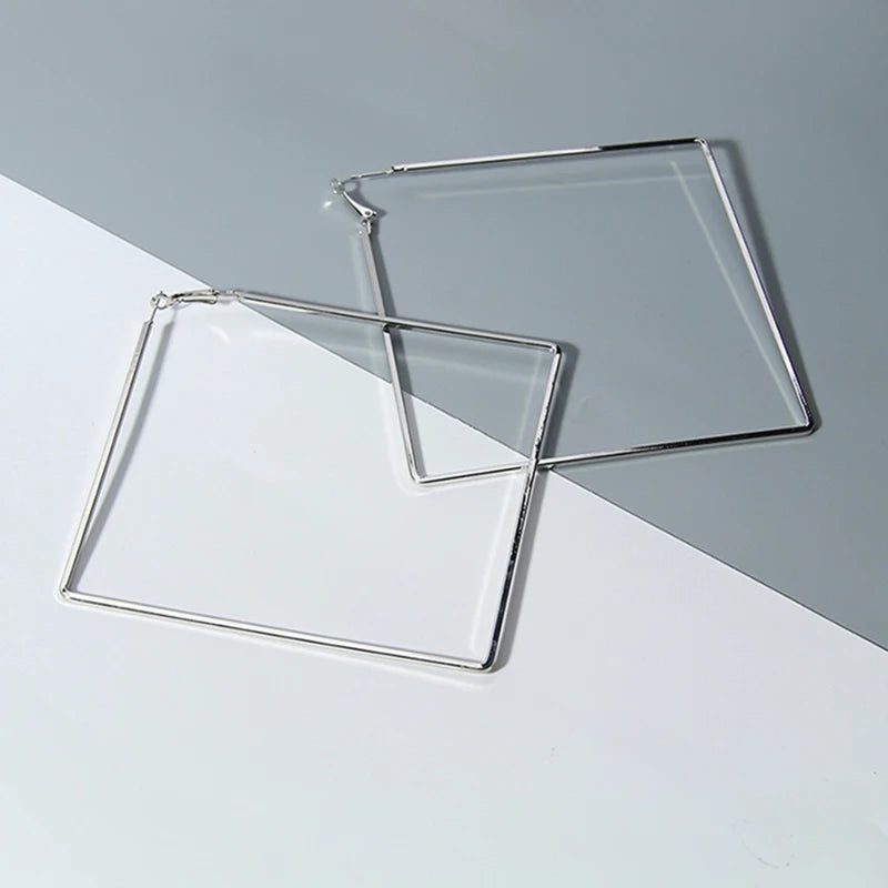Oversize Geometric Hoop Earrings