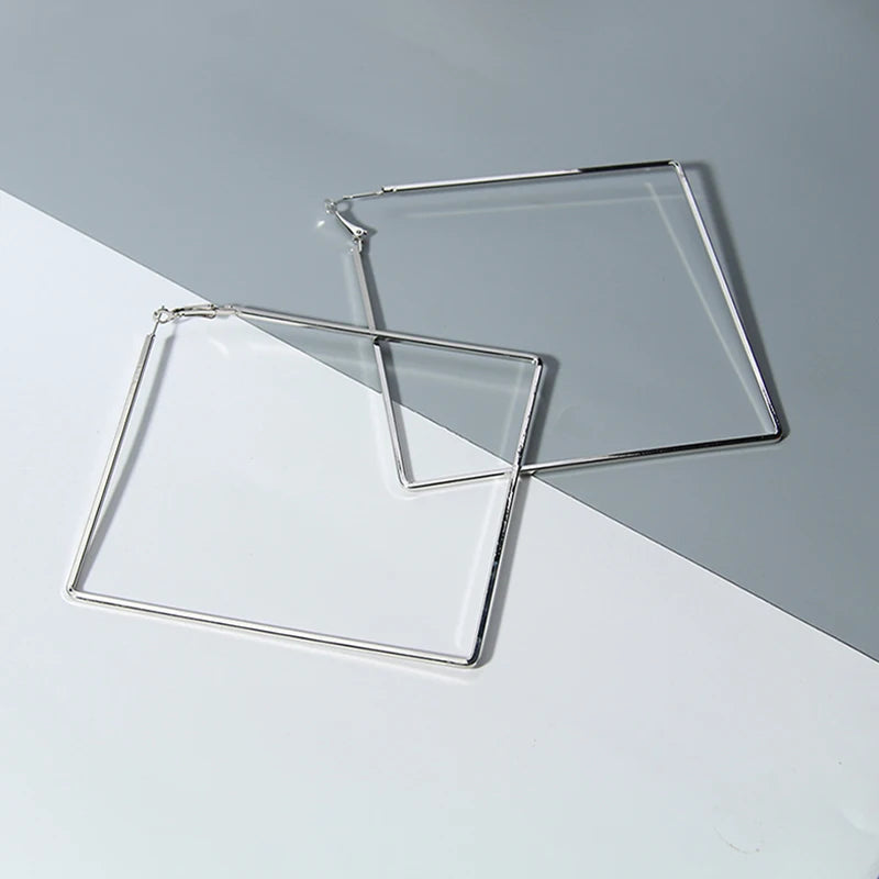 Oversize Geometric Hoop Earrings