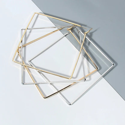 Oversize Geometric Hoop Earrings
