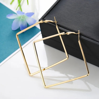 Oversize Geometric Hoop Earrings