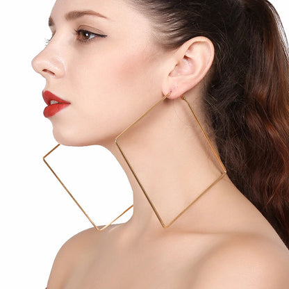 Oversize Geometric Hoop Earrings