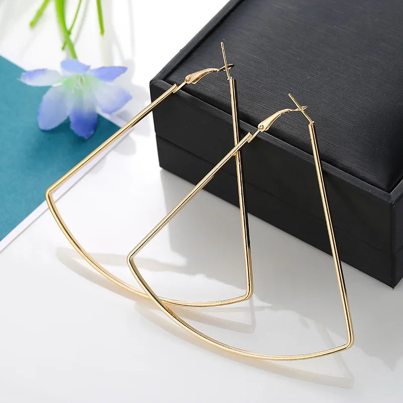 Oversize Geometric Hoop Earrings
