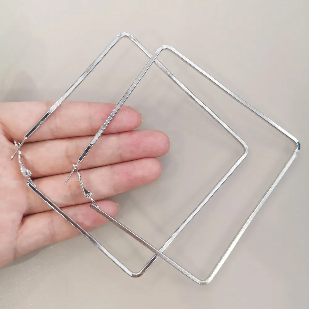 Oversize Geometric Hoop Earrings