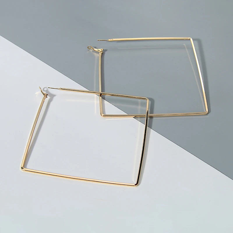 Oversize Geometric Hoop Earrings