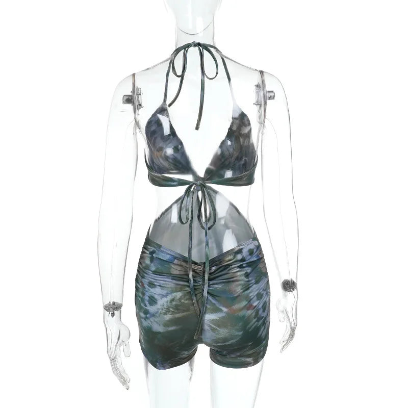 Avrilyaan Backless Summer Playsuit