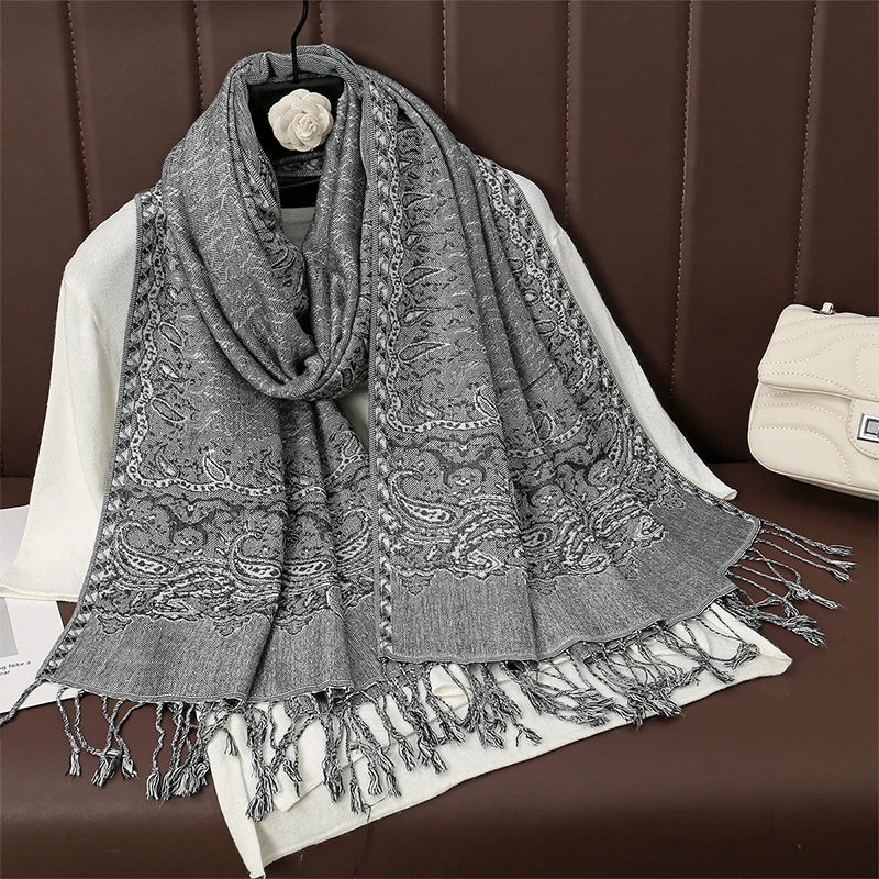Luxury Autumn Cashmere Pashmina Shawl