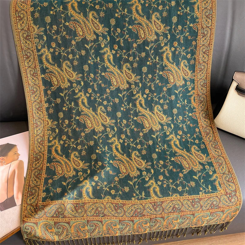 Luxury Autumn Cashmere Pashmina Shawl