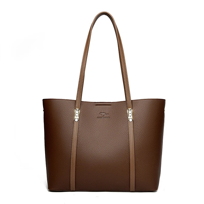 Luxury Leather Shoulder Tote Bag