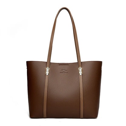 Luxury Leather Shoulder Tote Bag