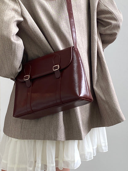 Vintage PU Leather Shoulder Bag